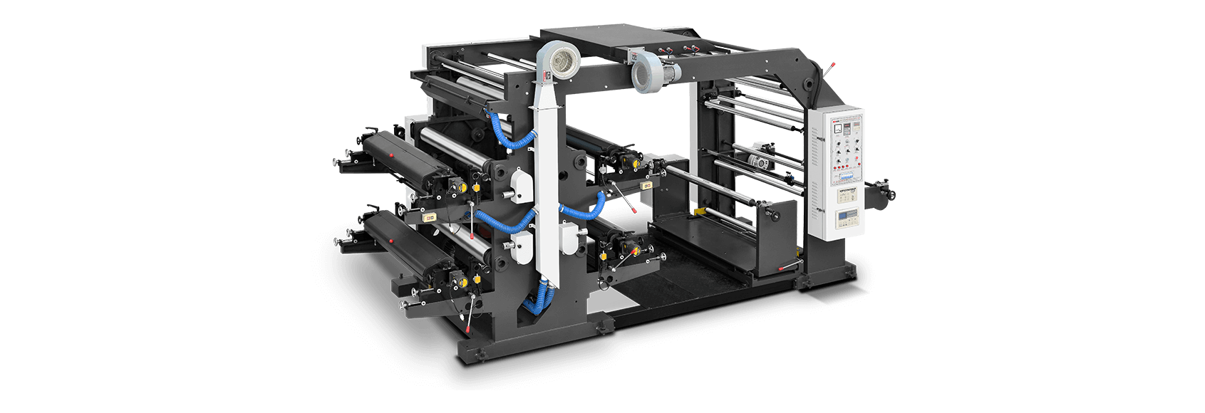 KTL Four Color  Flexo Printing Machine - KTL Textile Machines - Embroidery Machines Supplier in Surat, India